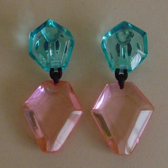 MONIES Gerda Lynggaard Lucite Dangle Earrings - NEW - Picture 14 of 14